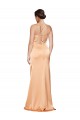 Best One Shoulder Ruched Formal Stretch Satin Bridesmaid Dress / Prom Dress with Thigh High Split UK