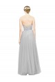 Best Long Twisted Sweetheart Neckline Tulle Bridesmaid Dress UK