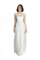 Best High Neckline Long Tulle Bridesmaid Dress with Illusion Front UK