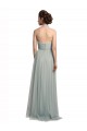 Best Halter Ruched Sweetheart Neckline Tulle Bridesmaid Dress UK