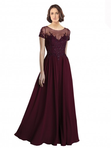 Best Full Length Beaded and Embroidered Tulle Bodice Long Chiffon Bridesmaid Dress UK