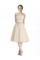 Best Strapless Short Cocktail Length Tulle Cocktail Bridesmaid Dress with Pleats UK
