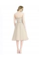 Best Strapless Short Cocktail Length Tulle Cocktail Bridesmaid Dress with Pleats UK