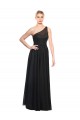 Best Ruched One Shoulder Tulle A-Line Bridesmaid Dress UK