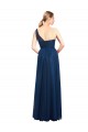 Best Ruched One Shoulder Tulle A-Line Bridesmaid Dress UK