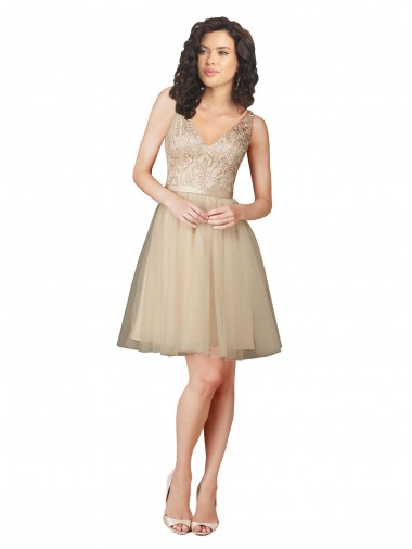Best Tulle Bridesmaid Dress with Embroidery and Beading UK