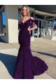 Best Cold Shoulder Sleeveless Long Court Train Velvet Sequin Prom Dress UK