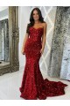 Best Sweetheart Sleeveless Long Court Train Velvet Sequin Prom Dress UK