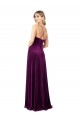 Best Draped Neckline Spaghetti Straps Formal Velvet Bridesmaid Dress / Prom Dress UK