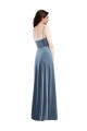 Best Velvet Wrap Maxi Bridesmaid Dress / Prom Dress with Pockets UK