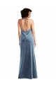 Best Cowl Neck Convertible Velvet Maxi Slip Dress UK