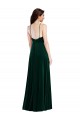 Best Velvet Halter Maxi Bridesmaid Dress / Prom Dress with Pockets & Front Slit UK