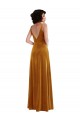 Best Twist Front Cutout Velvet Maxi Bridesmaid Dress / Prom Dress with Pockets UK