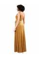 Best Romantic Velvet Floor Length Formal Bridesmaid Dress / Prom Dress with Wrap Detail UK