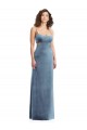 Best Spaghetti Strap Long Full Length Formal Velvet Maxi Bridesmaid Dress / Prom Dress UK