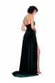 Best Sweetheart Fluid Velvet Bridesmaid Dress / Prom Dress with High Split UK
